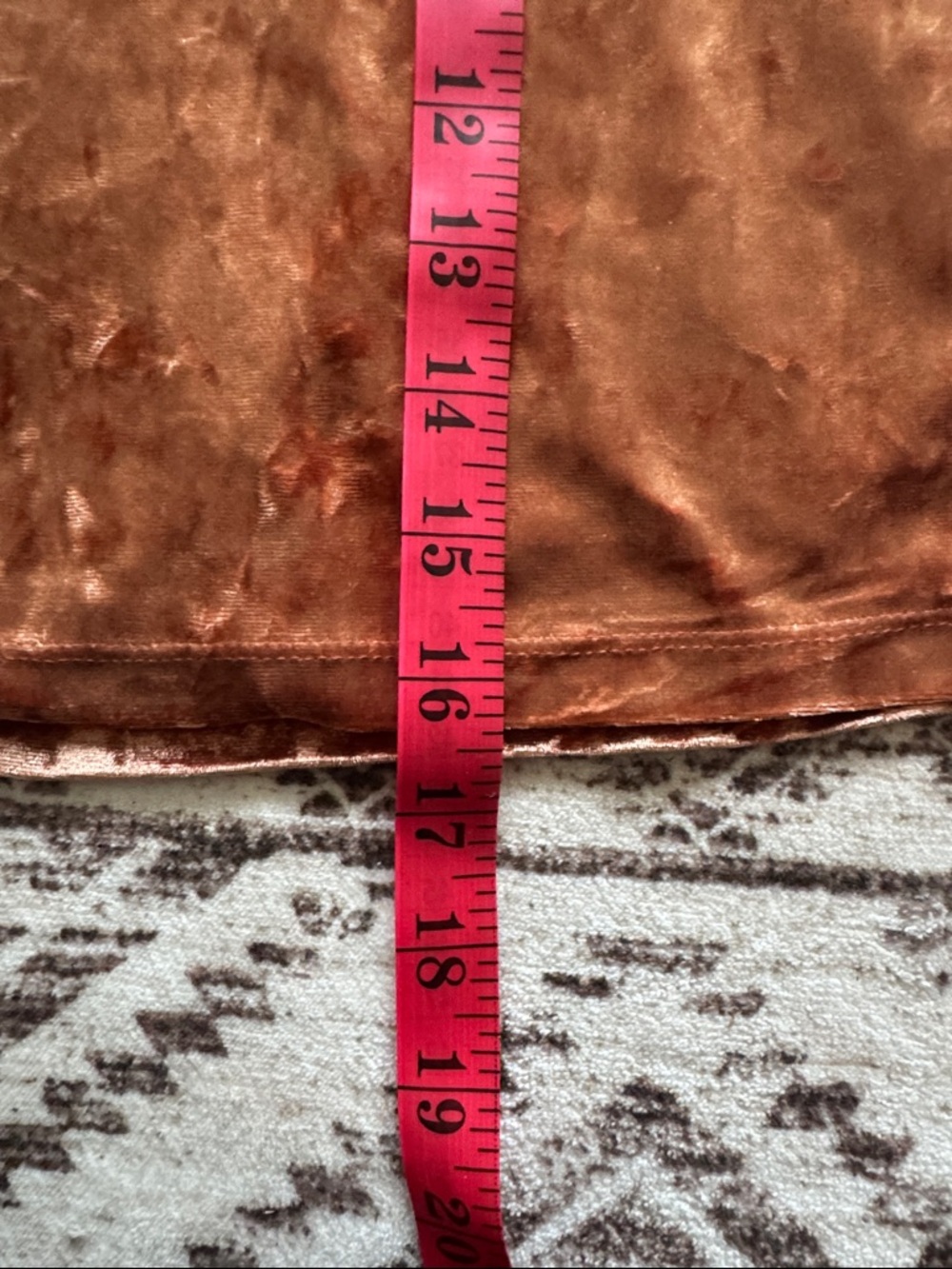 Forever 21 Rust Velvet Mini Skirt - Picture 3 of 3